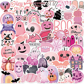 Halloween 50Pcs PVC Adhesive Waterproof Stickers Self-Adhesive Stickers, for DIY Photo Album Diary Scrapbook Decoration