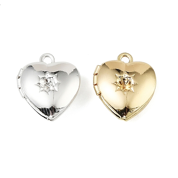 Сердце настройки горный хрусталь латунные подвеска, долговечный, стойки покрытие, без свинца и без кадмия