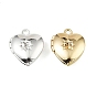 Сердце настройки горный хрусталь латунные подвеска, долговечный, стойки покрытие, без свинца и без кадмия
