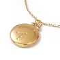 Ion Plating(IP) 304 Stainless Steel Pendant Necklace for Men Women, Constellation Theme, Golden