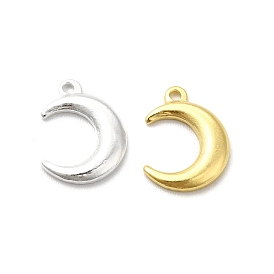 Brass Charms, Cadmium Free & Lead Free, Double Horn/Crescent Moon Charm