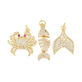 Латунные микро проложить кубического циркония подвески, долговечный, стойки покрытие, без свинца и без кадмия, с целью перехода в кольце, реальный 18 k позолоченный