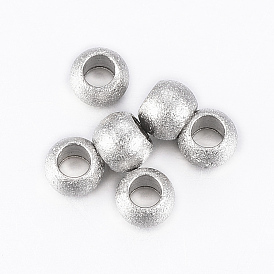 202 perles d'acier inoxydable texturées, rondelle