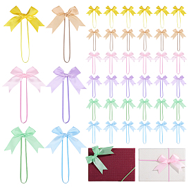 60 piezas 6 colores poliéster bowknot accesorios para prendas de vestir