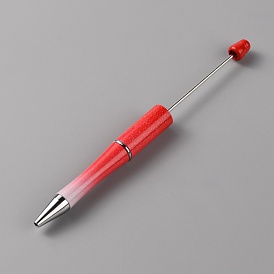 Stylo à bille en plastique, stylo perlé, pour bricolage stylo personnalisé avec des perles de bijoux
