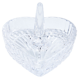 Стеклянная подставка для колец в форме сердца, Подставки для украшений и безделушек