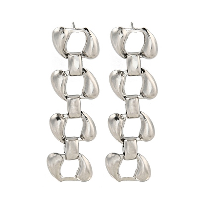 304 из нержавеющей стали серьги, для женщин, цепочка-оберег