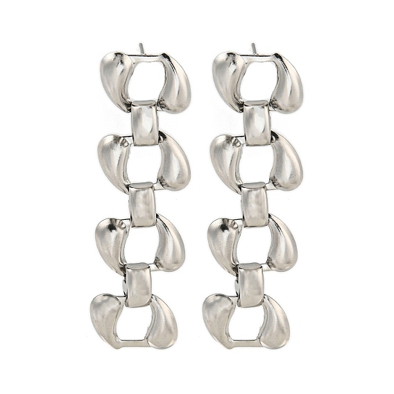 304 из нержавеющей стали серьги, для женщин, цепочка-оберег