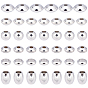 60Pcs 6 Style 304 Stainless Steel Spacer Beads, Mixed Shapes
