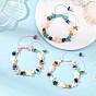 Bracelets tressés en coquillages d'eau douce naturels et perles de turquoise synthétique, accessoire bohème tressé ajustable pour femmes, étoile de mer et tortue, or