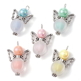 Acryliques et alliage pendentifs, perle de citrouille, papillon