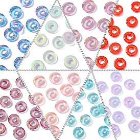 160шт 8 цветные люминесцентные бусины ручной работы и золотая фольга лэмпворк, пончик