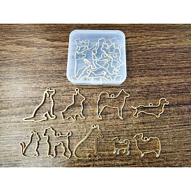 Подвесные подвески из сплава, для diy уф смолы, эпоксидная смола, Прессованные цветочные украшения, без кадмия и без свинца, форма собаки