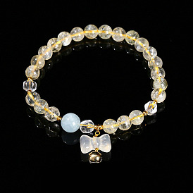 Природные драгоценный камень бисером растянуть браслеты, браслеты фэн-шуй энергии