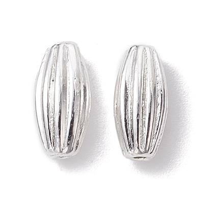 Perles en alliage, riz, plaqué longue durée