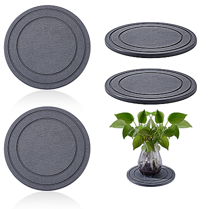 4шт. диатомитовая земля, блюдце для растений, круглый влагопоглощающий коврик для растений