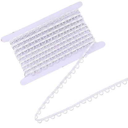 10 ярдов полиэстеровой тесьмы с эластичными петлями для пуговиц, ленты для пуговиц для костюмированных рукоделий и шитья