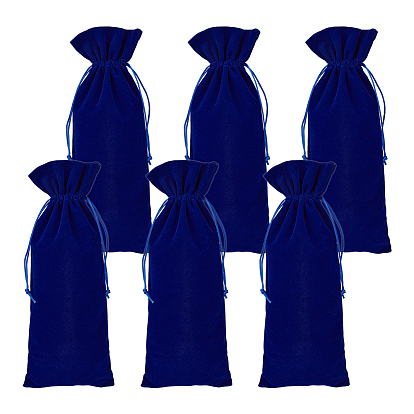 Бархатные упаковочные мешочки, шнурок сумки, прямоугольные