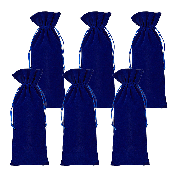 Бархатные упаковочные мешочки, шнурок сумки, прямоугольные