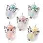 Acrylic and Alloy Pendants, Pumpkin Bead, Butterfly