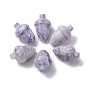 Natural Jade Beads, No Hole/Undrilled, for Wire Wrapped Pendant Making, Filbert