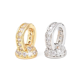 Латунные микро проложить кубического циркония кулон поручительств, стойки покрытие, долговечный, без свинца и без кадмия