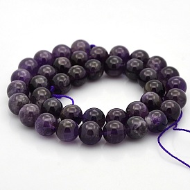 Natural Amethyst Round Beads Strands