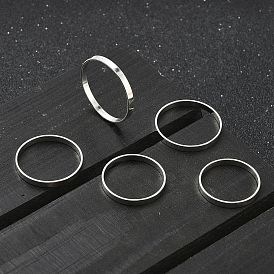 925 кольца из стерлингового серебра для женщин, простые кольца