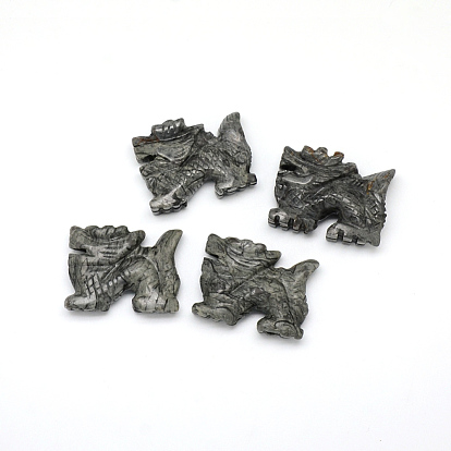 Украшения дисплея дома естественной волны яшмы, 3 d дракон