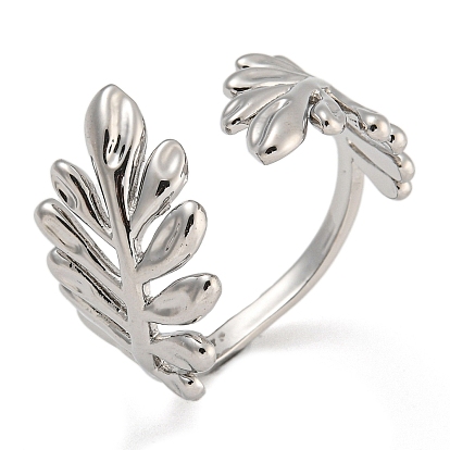 Лист стойка покрытие латунь микро паве кубический цирконий открытые манжеты кольца для женщин, долговечный, без свинца и без кадмия