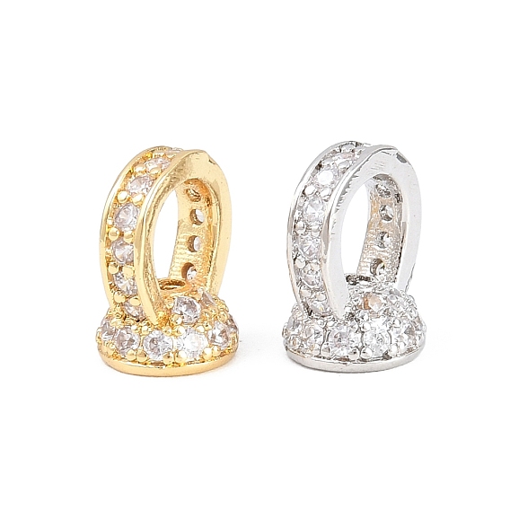 Латунные микро проложить кубического циркония кулон поручительств, стойки покрытие, долговечный, без свинца и без кадмия