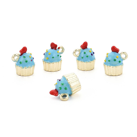 Стеллаж покрытие сплава эмалью подвески, торт прелести, без кадмия, без никеля и без свинца, золотой свет