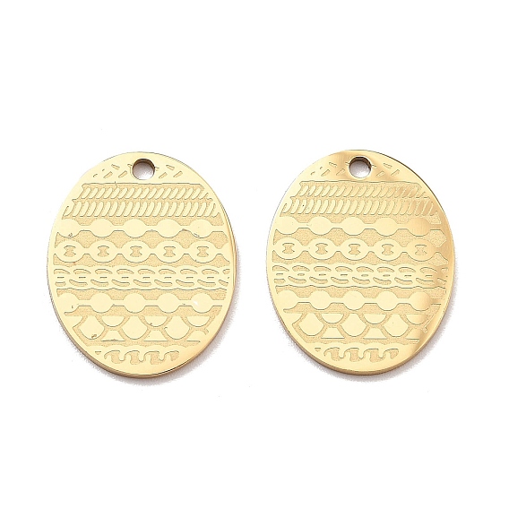 Ионное покрытие (ip) 304 подвески из нержавеющей стали, овальный шарм