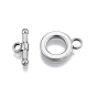 201 Stainless Steel Toggle Clasps, Ring