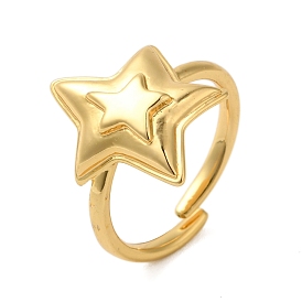 Star Brass Adjustable Rings for Women