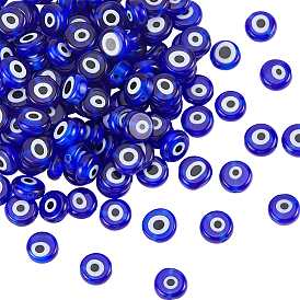 Ручной сглаза бусины бисер нитей, плоско-круглые