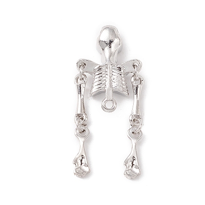 Halloween Alloy Connector Charms, Upper Body Bone