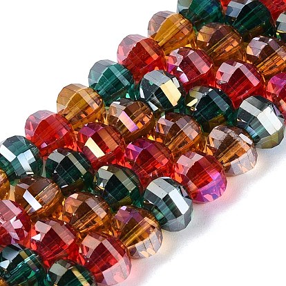 Гальванизируйте прозрачное стекло бисер нитей, фонарь, граненые