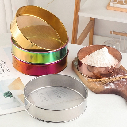 Полуавтоматические 304 просеиватели для выпечки из нержавеющей стали, сито для муки, для выпечки