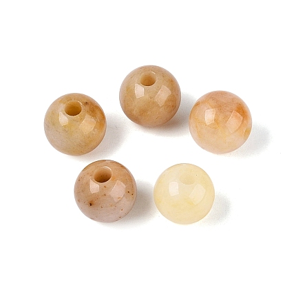 Шарики нефрита природного топаза, круглые