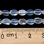 Opalite Beads Strands, Flat Oval
