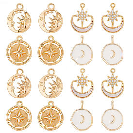 8 шт 4 стили латунные подвески