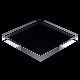 1 акриловые подставки для настольных ПК, для ювелирных изделий, квадратный