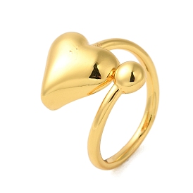 Heart Brass Finger Rings for Women