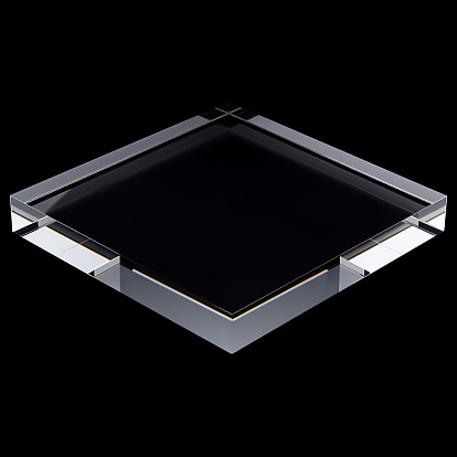 1 акриловые подставки для настольных ПК, для ювелирных изделий, квадратный