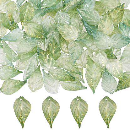 100 кулоны лэмпворк ручной работы, лист прелести