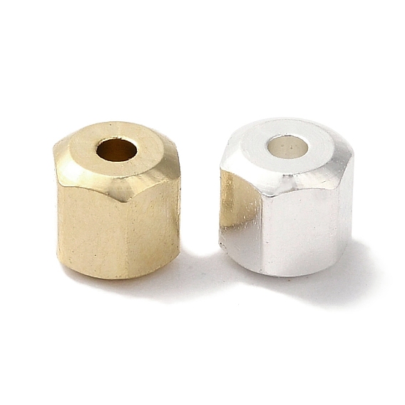 Латунные бусины, без свинца и без кадмия, шестиугольник