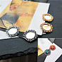Alloy Cabochon Settings, Flat Round