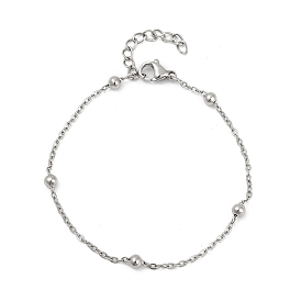 304 браслет из нержавеющей стали со спутниковой цепью для женщин