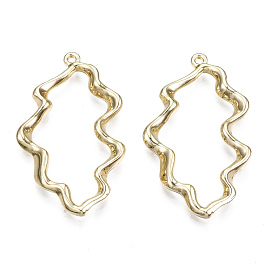 Crémaillère pendentifs en alliage placage, sans cadmium et sans plomb, torsion